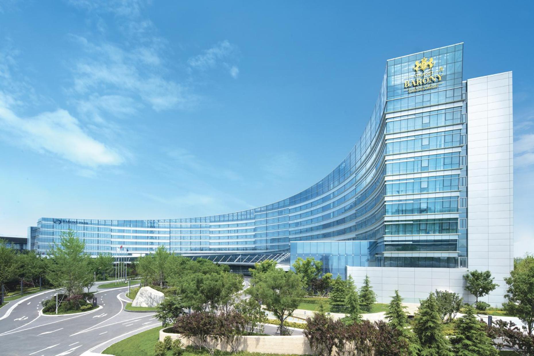 Grand Barony Qingdao Airport Hotel Exterior foto